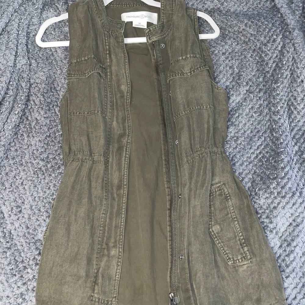 army green vest